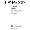 KENWOOD R-K700 Owner's Manual cover photo