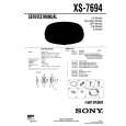 SONY XS7694 Service Manual cover photo