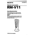 SONY RMV11 Owner's Manual cover photo