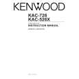 KENWOOD KAC726 Owner's Manual cover photo