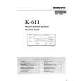 ONKYO K-611 Owner's Manual cover photo