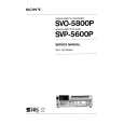 SONY SVP-5600P VOLUME 1 Service Manual cover photo