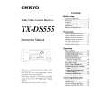 ONKYO TXDS555 Owner's Manual cover photo