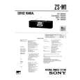 SONY ZSM1 Service Manual cover photo