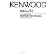 KENWOOD KAC718 Owner's Manual cover photo