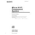 SONY CMT-CP300 Owner's Manual cover photo