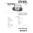 SONY CFD922L Service Manual cover photo