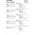 PIONEER HDJ-1000/XCN1/EW Owner's Manual cover photo