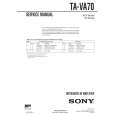 SONY TAVA70 Service Manual cover photo