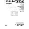 SONY SLV835 Service Manual cover photo