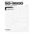 PIONEER SG-9500 Owner's Manual cover photo