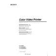 SONY UP5600MD Owner's Manual cover photo