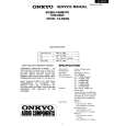 ONKYO TARW99 Service Manual cover photo