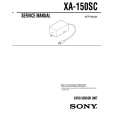SONY XA150SC Service Manual cover photo