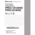 PIONEER PRO-1010HD Owner's Manual cover photo