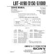 SONY LBT-A190 Service Manual cover photo