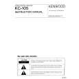 KENWOOD KC-105 Owner's Manual cover photo