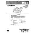 SONY XM801 Service Manual cover photo