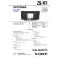 SONY ZSM7 Owner's Manual cover photo