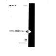 SONY MDM111-A1 Owner's Manual cover photo