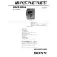 SONY WMFX467 Service Manual cover photo