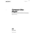 SONY CDP-CA7ES Owner's Manual cover photo