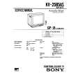 SONY KV2585AS Service Manual cover photo