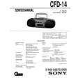 SONY CFD-14 Service Manual cover photo