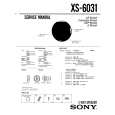 SONY XS-6031 Service Manual cover photo
