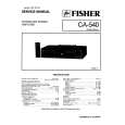 FISHER CA-540 Service Manual cover photo