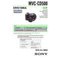 SONY MVCCD500 Service Manual cover photo