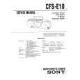 SONY CFS-E10 Service Manual cover photo