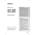 ONKYO SKS4600 Owner's Manual cover photo