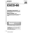 SONY EXCD-60 Owner's Manual cover photo