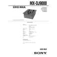 SONY MXDJ9000 Service Manual cover photo