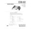 SONY EXM502.PDF Service Manual cover photo