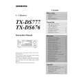 ONKYO TXDS676 Owner's Manual cover photo