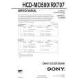 SONY HCDRX707 Service Manual cover photo