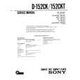SONY D152CK Service Manual cover photo