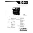 SONY TC640 Service Manual cover photo