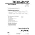 SONY MHCVX5 Service Manual cover photo