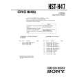 SONY HST-H47 Service Manual cover photo
