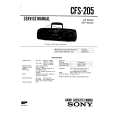 SONY CFS205 Service Manual cover photo