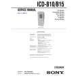 SONY ICDB10 Service Manual cover photo