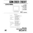 SONY GDM20E01T Service Manual cover photo