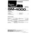 PIONEER GM4000 Service Manual cover photo