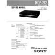 SONY MDP-212 Service Manual cover photo