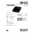 SONY CDPFLX1 Service Manual cover photo