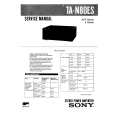 SONY TAN80ES Owner's Manual cover photo