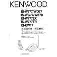 KENWOOD IS-W777TR Owner's Manual cover photo